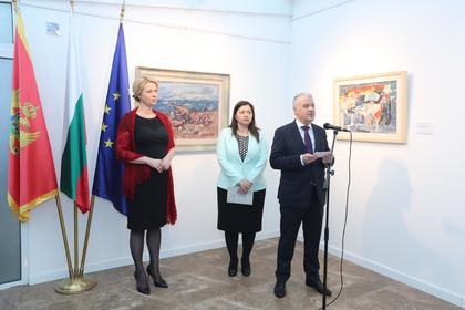 Minister Ivan Kondov opened the exhibition ‘Fragments of modern art in Montenegro from the collection of the National Museum’.