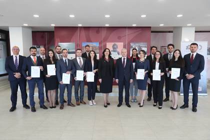 Minister Kondov handed over certificates to the participants of the XVII trainee attaché course at the Ministry of Foreign Affairs