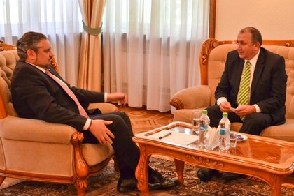 Среща на посланик Вълов с министъра на външните работи и европейската интеграция на Република Молдова Андрей Галбур