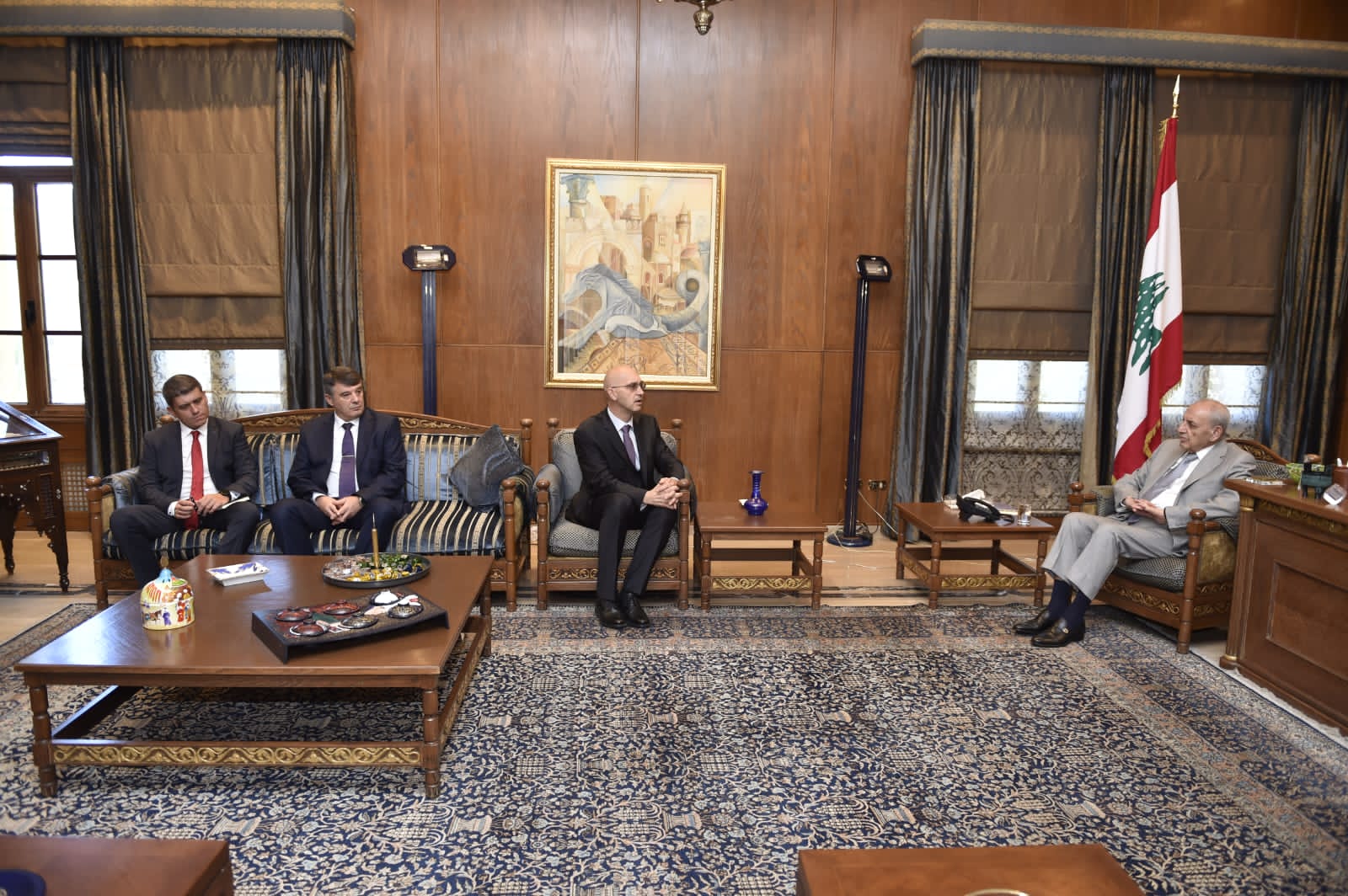 Ambassador Iassen Tomov met with the President of the Lebanese National Assembly Nabih Berri