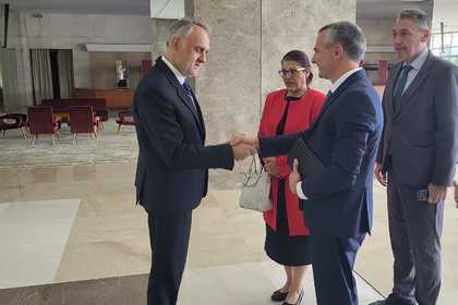 Министърът на младежта и спорта г-н Димитър Илиев посети Белград