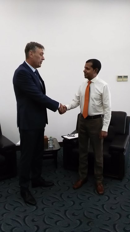 Посланик Дойков се срещна с първия заместник-министър на външните работи на Малдивите