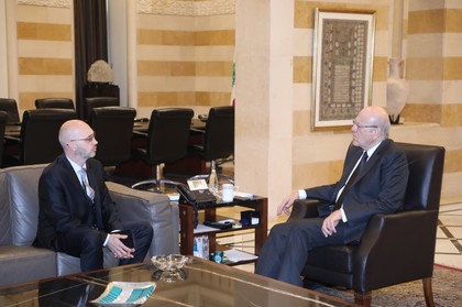 Посланик Ясен Томов се срещна с министър-председателя на Ливанската Република Наджиб Микати