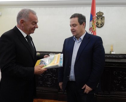 Среща на българския посланик в Белград Радко Влайков с министъра на външните работи на Сърбия Ивица Дачич
