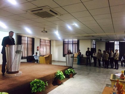Лекция на посланик Петко Дойков в IIMT College в Меерут, щата Уттар Прадеш
