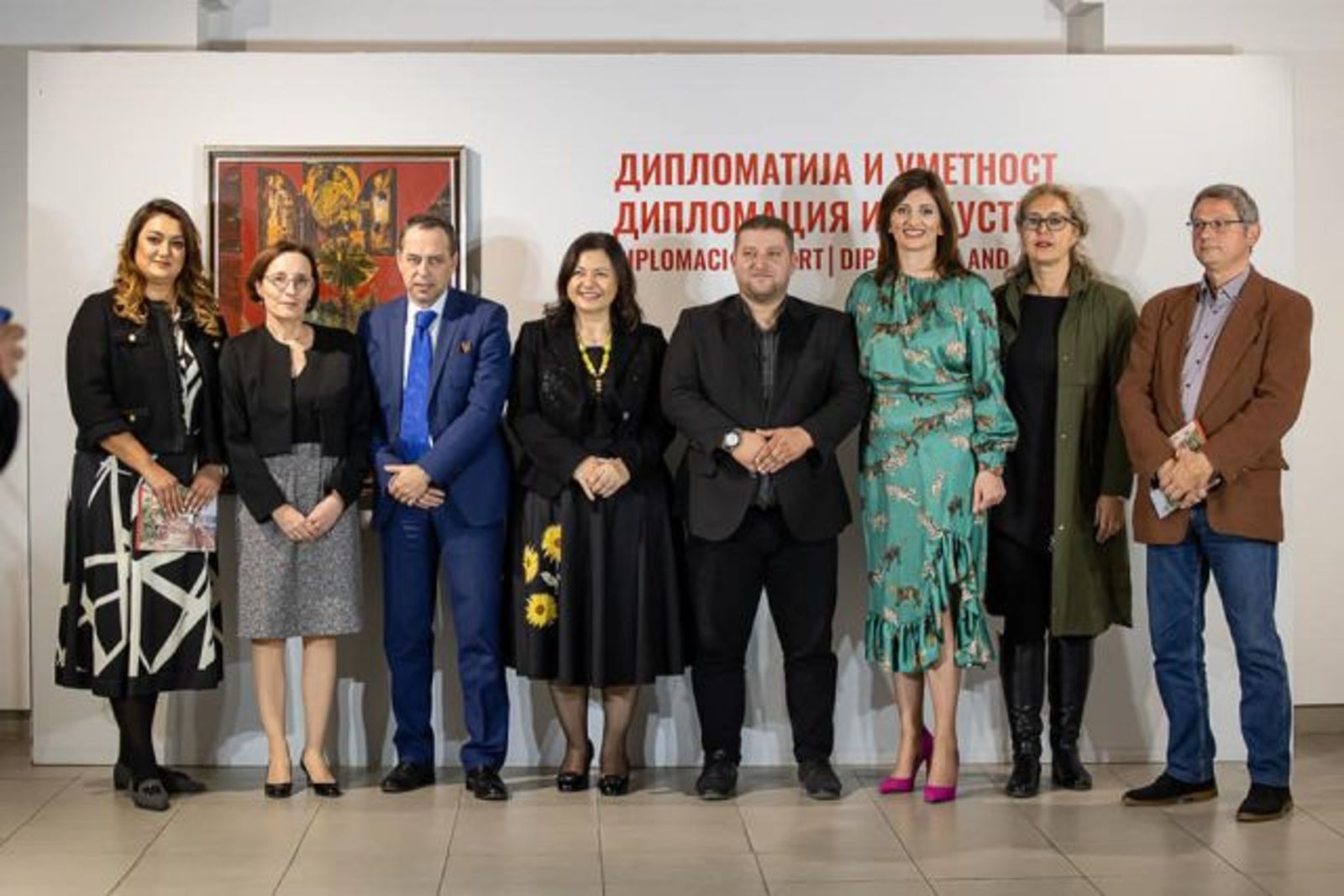 Представителната изложба "Дипломация и изкуство" се откри в Националната галерия в Скопие