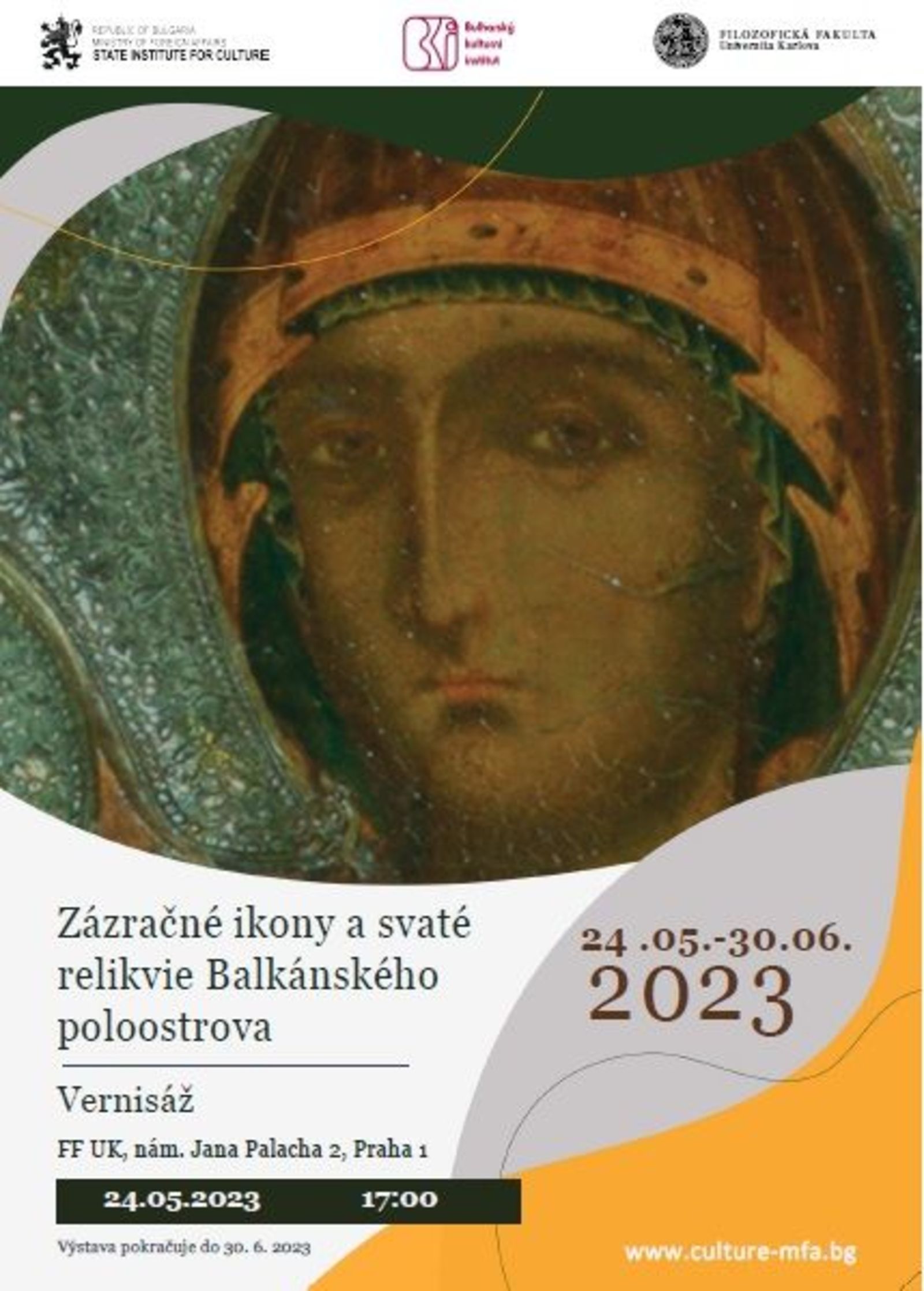 Official opening of the exhibition "Miracle Icons and Holy Relics of the Balkans" at the Charles University - Prague