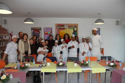 Работен обяд за жените-посланици в Кралство Мароко в Мароканската асоциация за подкрепа и помощ на лица със синдрома на Даун – AMSAT