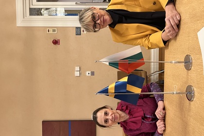 Посланик Стойчева-Етрополски проведе работна среща в шведския парламент с депутата от български произход Боряна Оберг