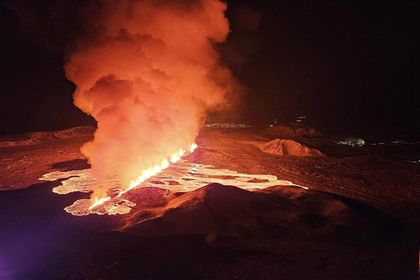 Поредно изригване на вулкана в района на Гриндавик в Исландия