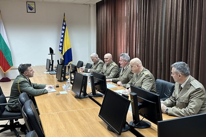Среща на военния и военновъздушен аташе на Република България в Босна и Херцеговина с началника на Обединения щаб на Въоръжените сили на Босна и Херцеговина