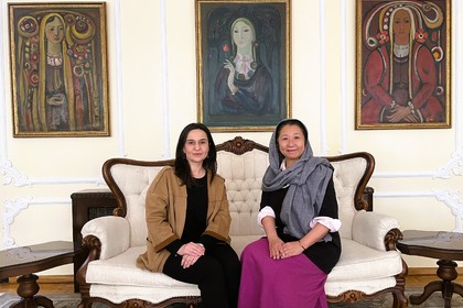 Ambassador Nikolina Kuneva welcomed at the Embassy in Teheran Mrs. Yumiko Takashima, Representative of UNHCR in Iran