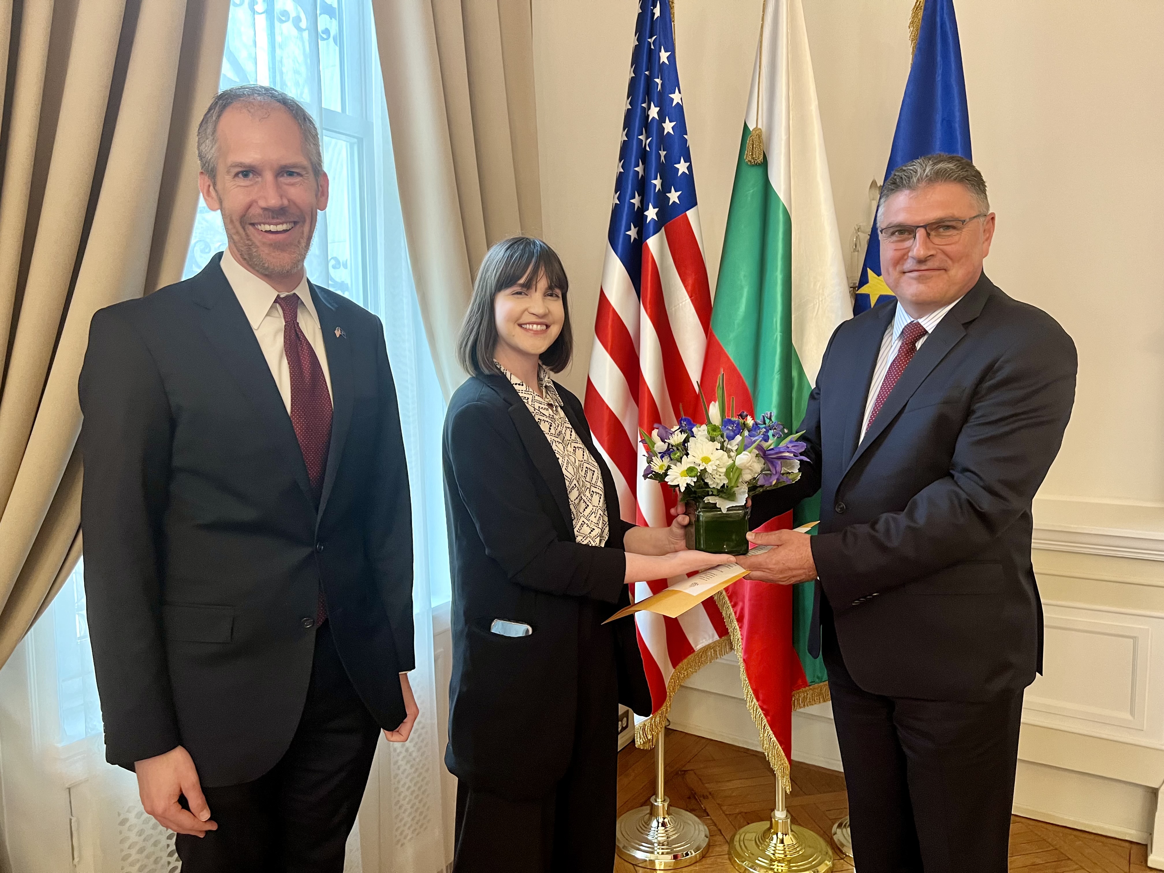 Поздравително писмо от помощник-държавния секретар на САЩ Джим О'Брайън по случай 20-ата годишнина от присъединяването на България към НАТО
