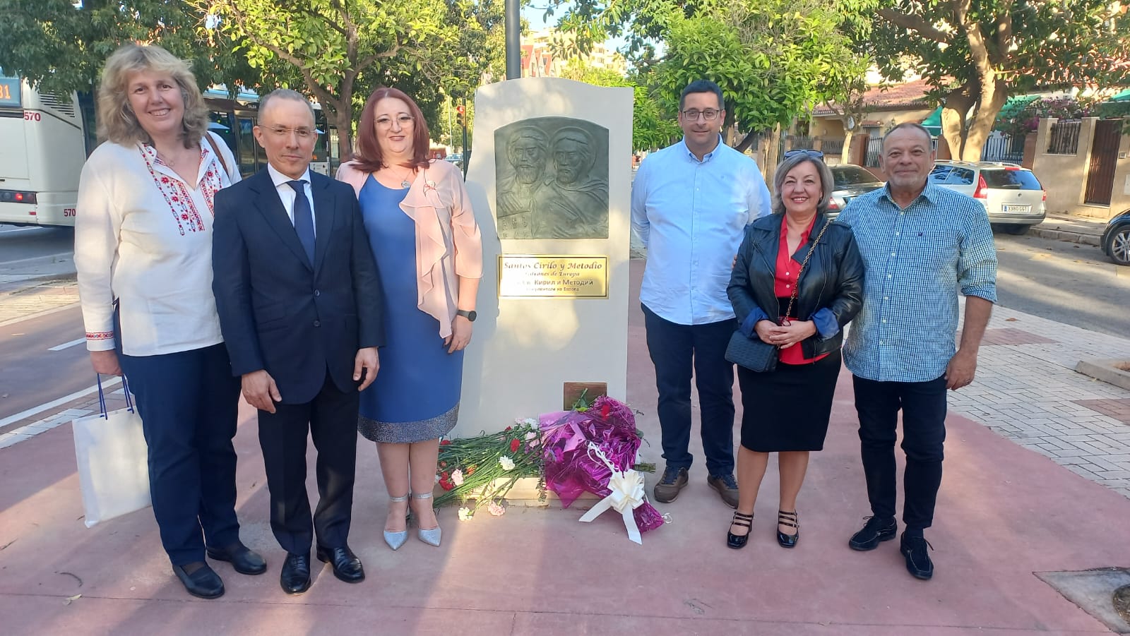 Официално откриване на паметник на Св. св. Кирил и Методий в Малага
