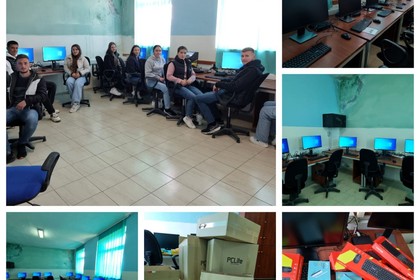 Български дарители оборудваха две компютърни зали в селата Шищавец и Борье, област Гора, Р Албания