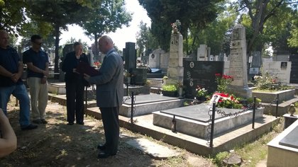 Отбелязване на годишнината от смъртта на полковник Борис Дрангов в Скопие
