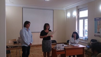 Сатирикът Ганчо Ганчев представи най-новата си книга „Избрано“ в Белград