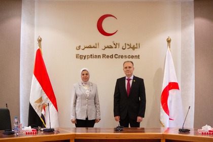 Ambassador Deyan Katratchev held a meeting with the acting CEO of the Egyptian Red Crescent Society Dr. Amal Imam