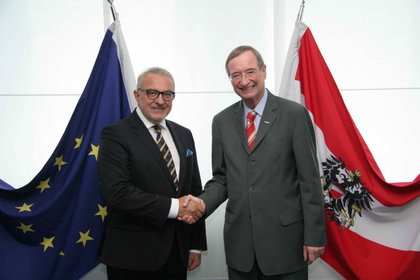 Среща на посланик Иван Сираков с президента на Австрийската стопанска камара, д-р Кристоф Лайтл