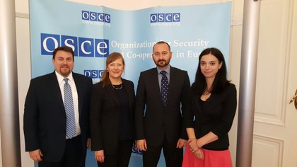 Среща на посланик Спасов с ръководителя на полевата мисия на ОССЕ в Скопие