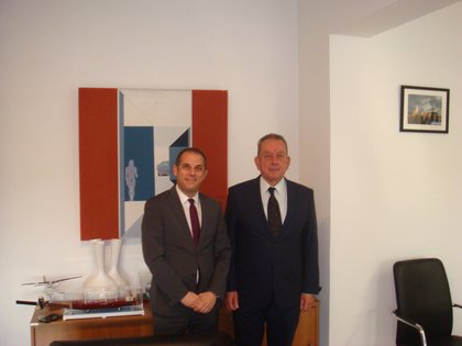 Среща на посланик Георгиев с министъра на транспорта, съобщенията и строителството на Кипър