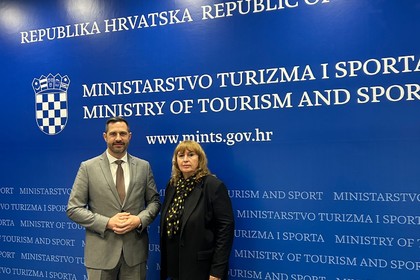 Посланик Ива Крулева проведе встъпителна среща с министъра на туризма и спорта на Хърватия Тончи Главина