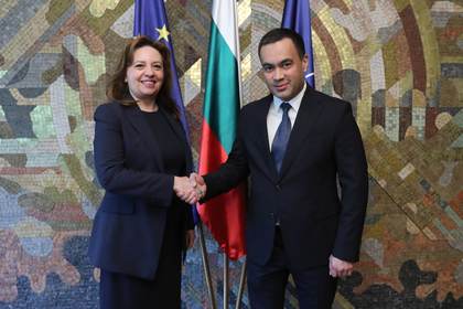 Deputy Foreign Minister, Maria Angelieva, Receives Republic of Uzbekistan’s Deputy Foreign Minister, Olimjon Abdullaev, at the Ministry of Foreign Affairs