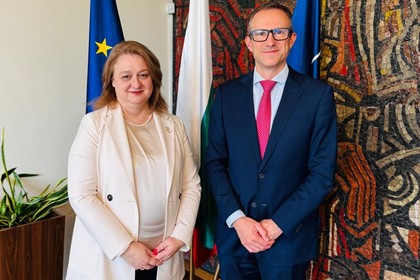Director - General for Political Affairs Gergana Karadjova Meets Rear Admiral Louis Tillier, Director of the European Union Satellite Centre