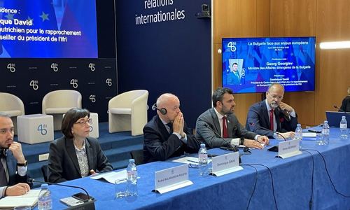 Министър Георг Георгиев изнесе лекция пред Френския институт за международни отношения в Париж