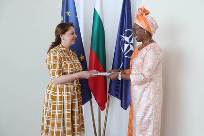Deputy Minister Mariya Angelieva Received Copies of the Letters of Credence of the Ambassador of the Republic of Congo, H.E. Ms Edith Itoua 