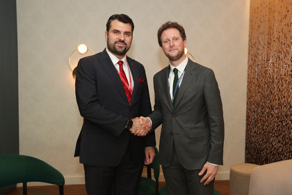 Minister Georg Georgiev Meets with France’s High Commissioner for Strategic Planning Clément Beaune