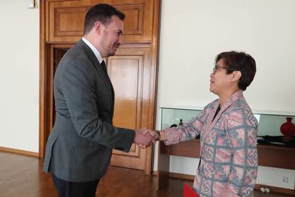 Deputy Minister of Foreign Affairs Nikolay Pavlov Receives Copies of the Letters of Credence of the Ambassador Extraordinary and Plenipotentiary of the Republic of Indonesia to the Republic of Bulgaria, H.E. Ambassador Listiana Operananta