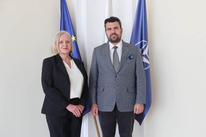 Farewell Meeting of the Minister for Foreign Affairs, Mr Georg Georgiev, with the Ambassador of the Kingdom of Sweden, H.E. Ms Katarina Rangnitt