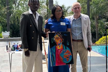 Среща на Международната асоциация на съпрузите и партньорите на посланиците  в РЮА (IDSA) в резиденцията на българския посланик 