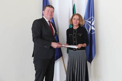 Deputy Foreign Minister Elena Shekerletova Receives Copies of the Letters of Credence of the Newly Appointed Ambassador Extraordinary and Plenipotentiary of the Kingdom of Sweden to Bulgaria H.E. Mr Pontus Melander
