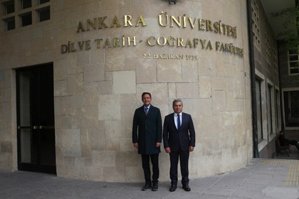 Посещение на посланик Ангел Чолаков в Анкарския университет и проведена среща с декана на Факултета за езици, география-история проф. д-р Ирфан Албайрак