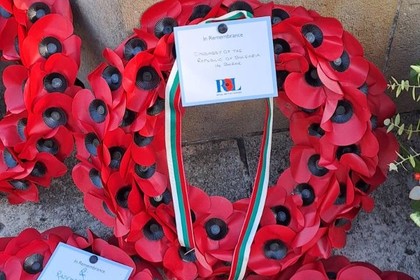 Временно управляващата Посолството на Република България в Берн Десислава Чакърова участва в публичните възпоменания в Деня на Паметта 