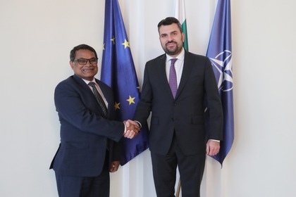 Meeting Between Minister Georg Georgiev and the Ambassador of India to Bulgaria, Arun Kumar Sahu 