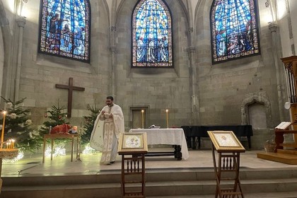 Посланик Светлан Стоев и екипът на Посолството на Република България в Берн присъстваха на  тържествена Света литургия в навечерието на Рождество Христово