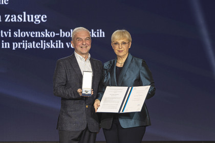 Проф. д-р Людмил Димитров е удостоен с Медал за заслуги от президента на Република Словения