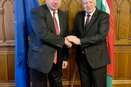 Прощална среща на посланик Христо Полендаков с Ищван Якаб, заместник-председател на Държавното събрание на Унгария