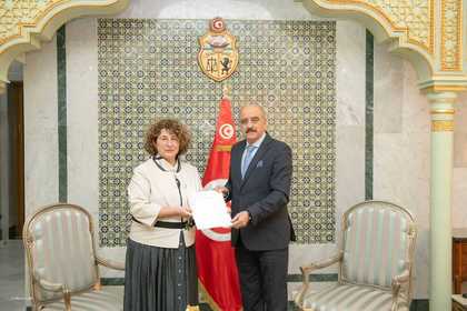 Посланик Боряна Симеонова връчи копия на акредитивните си писма на министъра на външните работи, миграцията и тунизийците в чужбина Мохамед Али Нафти