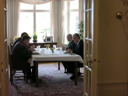 Работен обяд с ръководството на Групата за приятелство с България във Финландския парламент 