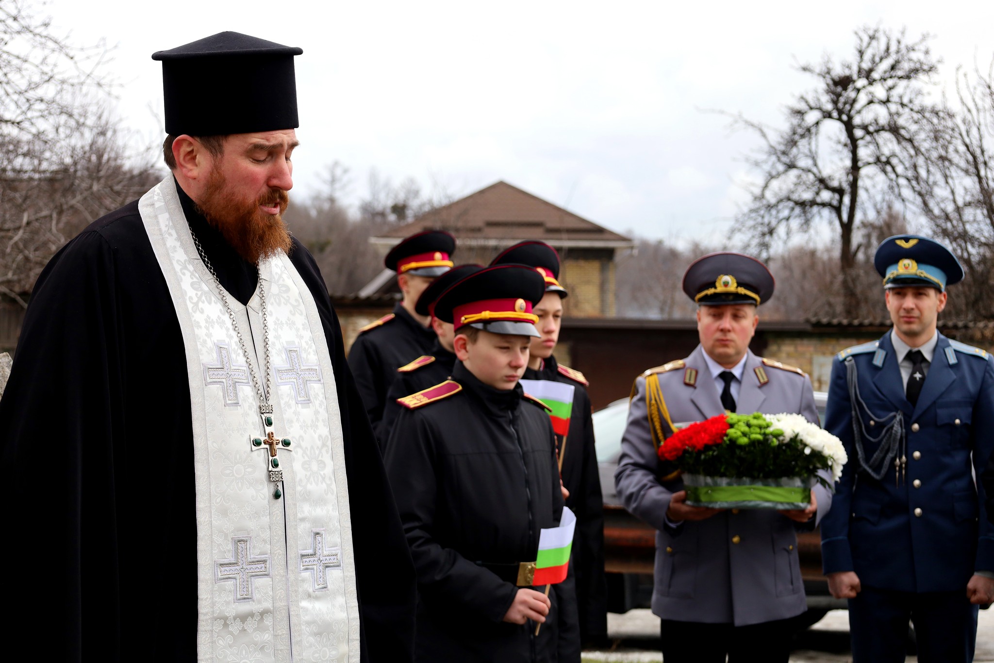 Полагане на цветя пред паметника на загиналите за свободата на България в гр. Киев, във връзка с честването на 3 март