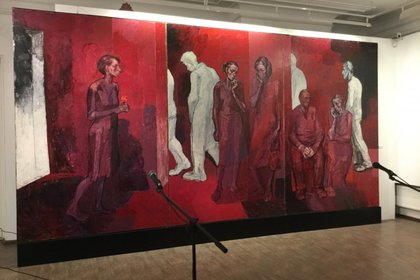 Откриване на изложба на българския художник академик Светлин Русев