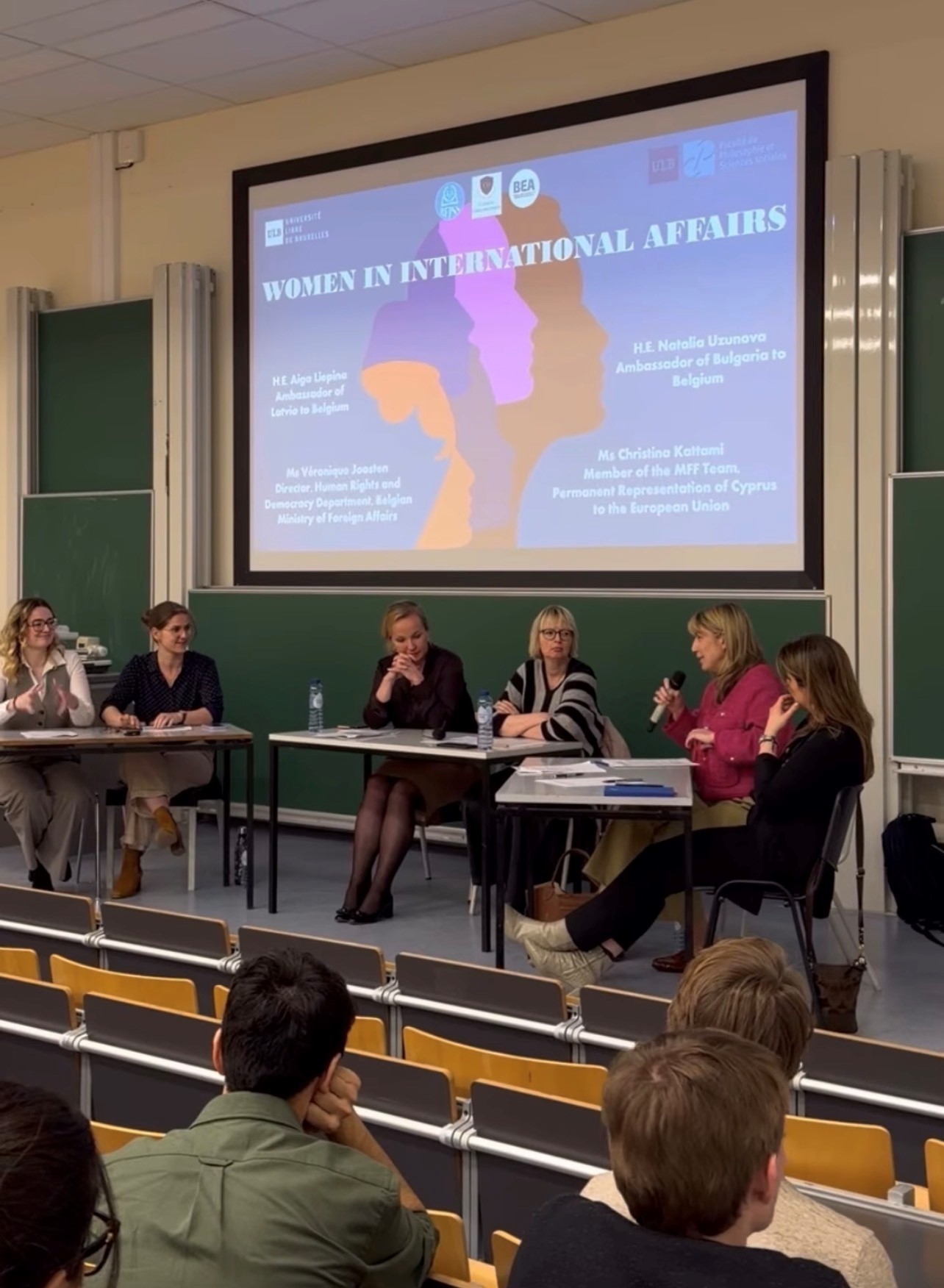 Participation of Ambassador Natalia Uzunova as a keynote speaker at a conference hosted by the Comité Diplomatique of the Université Libre de Bruxelles (ULB) on the important subject of “Women’s Roles in International Affairs”