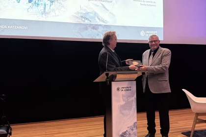 Посланик Светлан Стоев и постоянният представител на България в ООН и в другите международни организации Ангел Банджов присъстваха на тържествената церемония в Университета в Женева