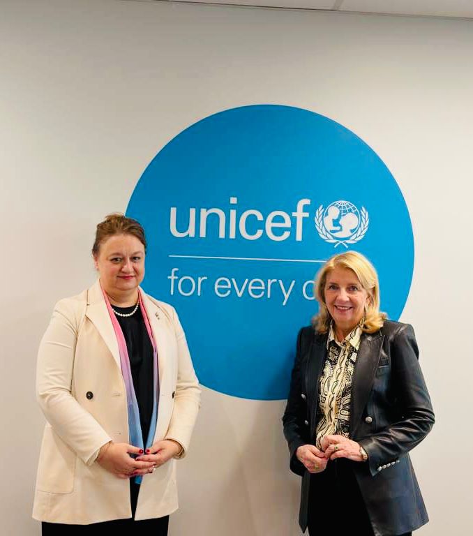 Ambassador Gergana Karadjova held a meeting with the Executive Director of UNICEF, Catherine Russell