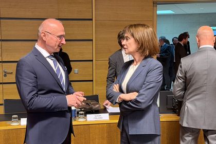 Министър Нейнски проведе среща с хърватския външен министър Гърлич Радман в рамките на Съвет „Външни работи“ на ЕС в Люксембург