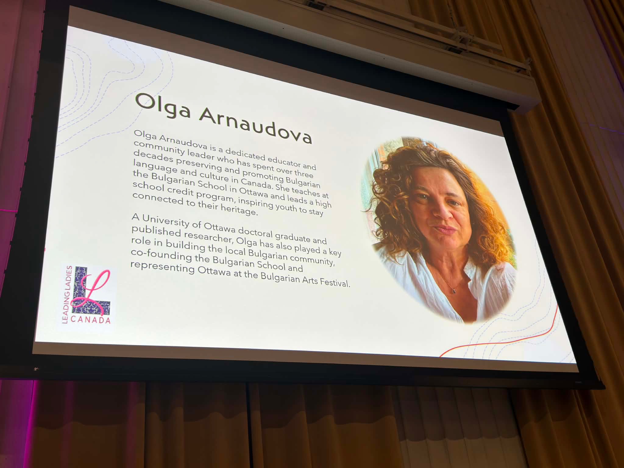 А gala evening was held in Ottawa to mark the International Women’s Day, organized by the non-governmental organization “Leading Ladies Canada”